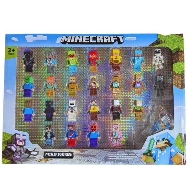LIMITOWANY zestaw 24 figurek z Minecraft