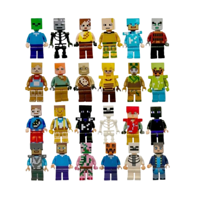 LIMITOWANY zestaw 24 figurek z Minecraft