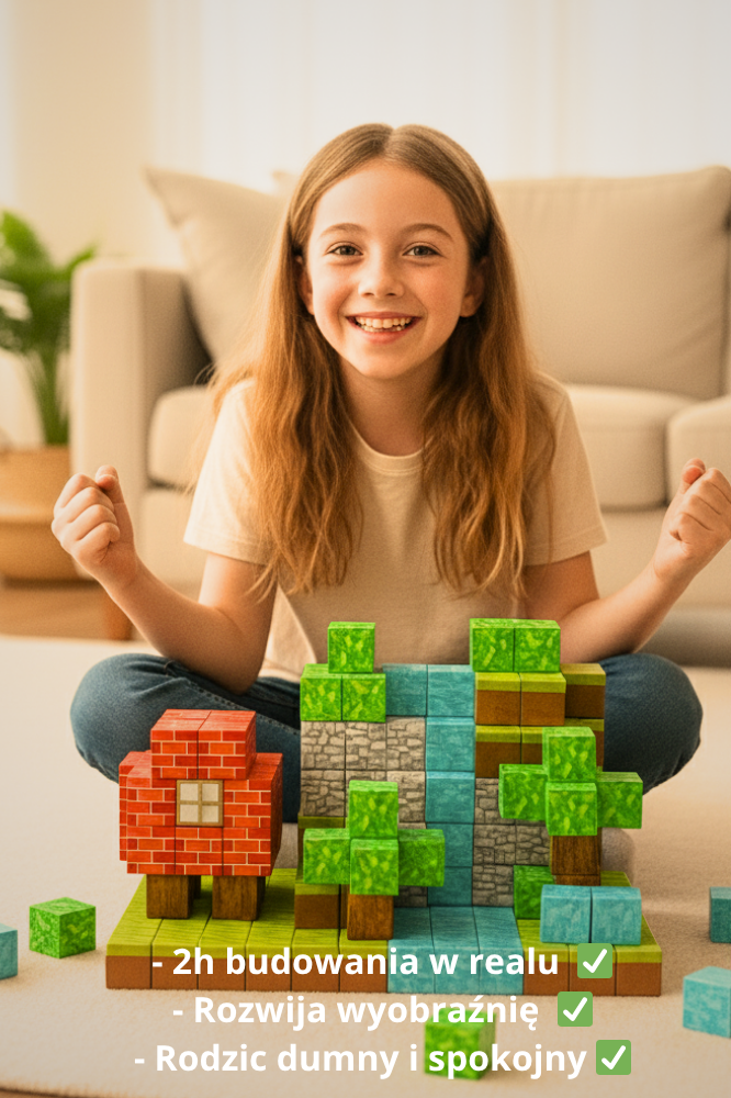 BeeFun Magnetyczne Klocki BeeBricks – 100 elementów + GRATISY