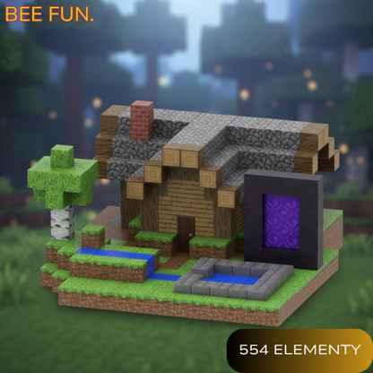 BeeBricks | Kultowe Budowle- Dom Podróżnika 554 elementy