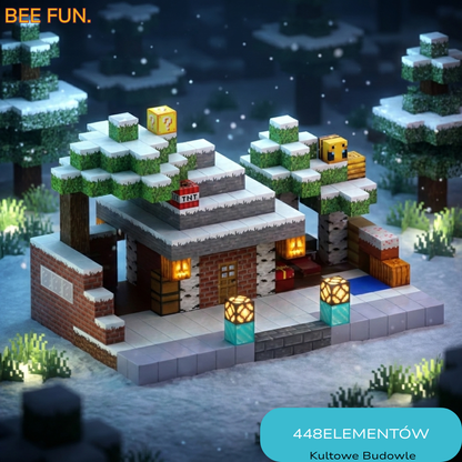 BeeBricks | Kultowe Budowle- Śnieżna Chatka 448 elementów