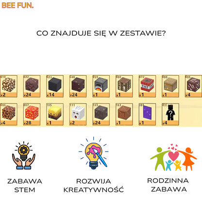 BeeBricks | Kultowe Budowle- Ognista Kraina 132 ELEMENTY