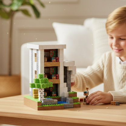 BeeBricks | Kultowe Budowle- Nowoczesna Villa 538 ELEMENTÓW