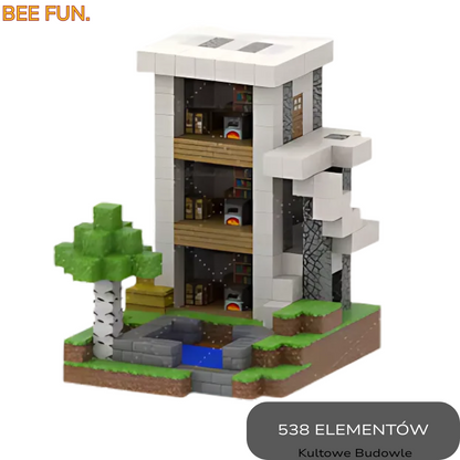 BeeBricks | Kultowe Budowle- Nowoczesna Villa 538 ELEMENTÓW