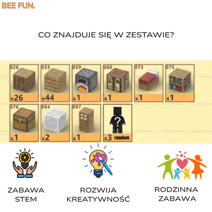 BeeBricks | Kultowe Budowle- Drewniana chatka 80 ELEMENTÓW