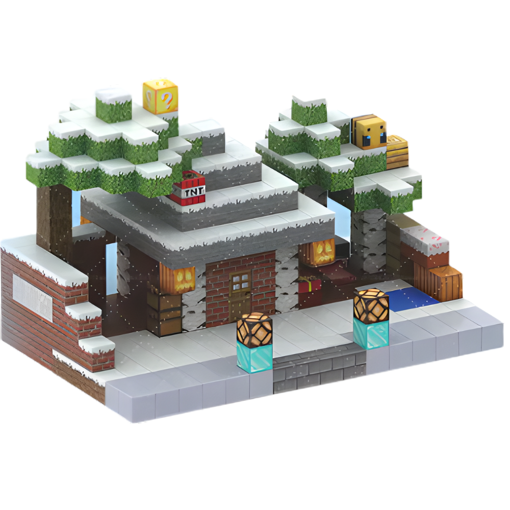 BeeBricks | Kultowe Budowle- Śnieżna Chatka 448 elementów